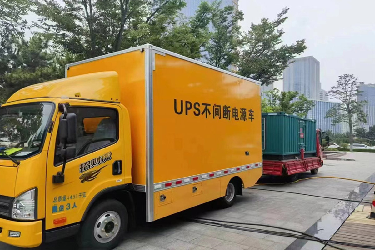 西安发电机租赁施工现场