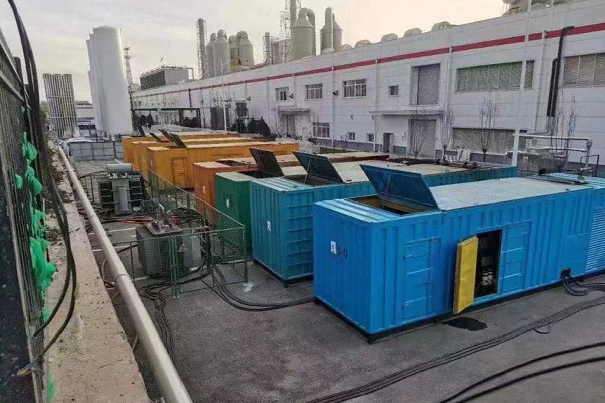 西安发电机租赁施工现场